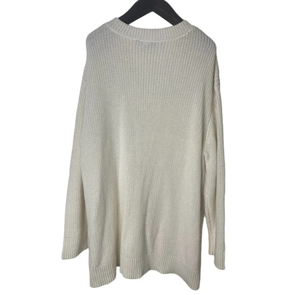 Lane bryant sequin shoulder cream knit dolman sleeve sweater sz 22/24 - Picture 14 of 16